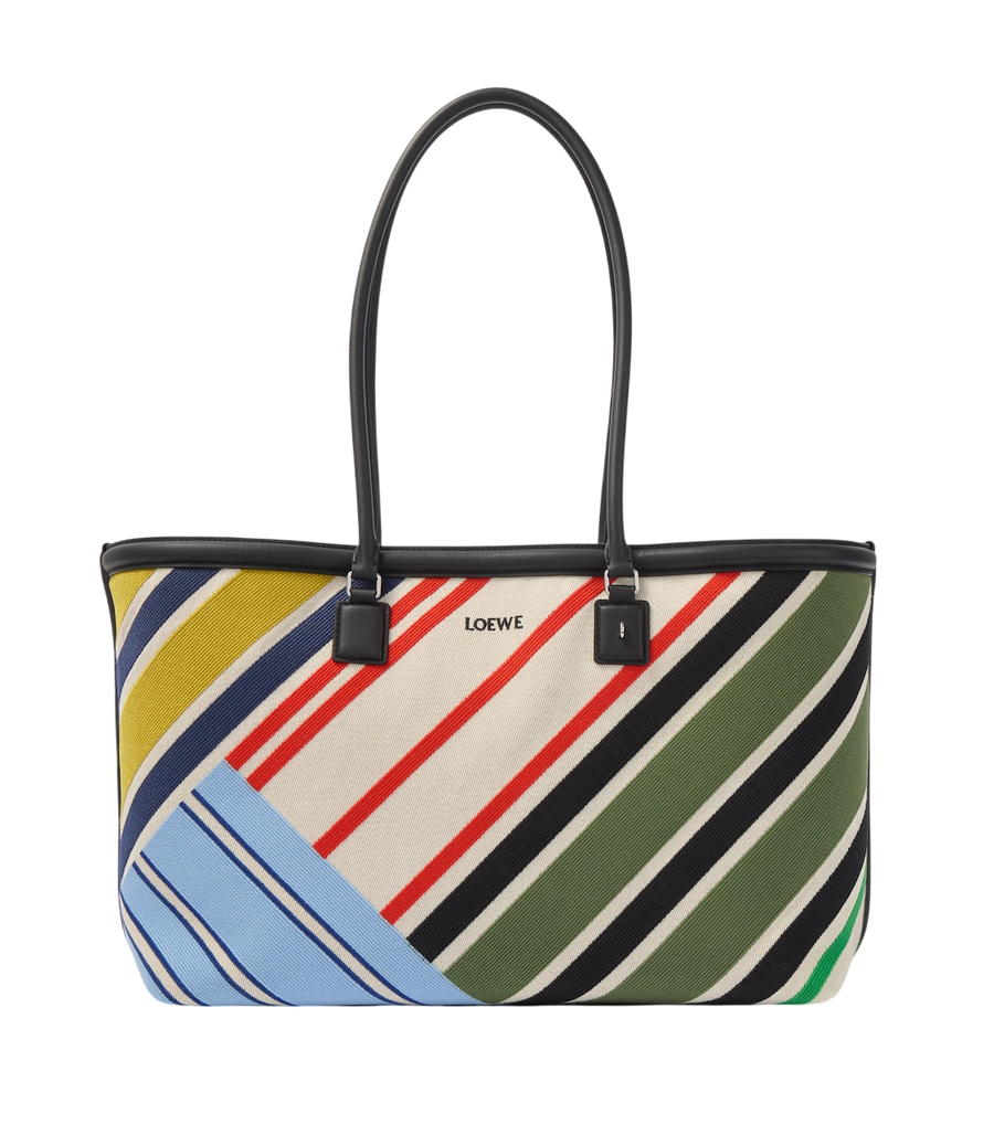 Loewe Verano Large embroidered canvas tote bag