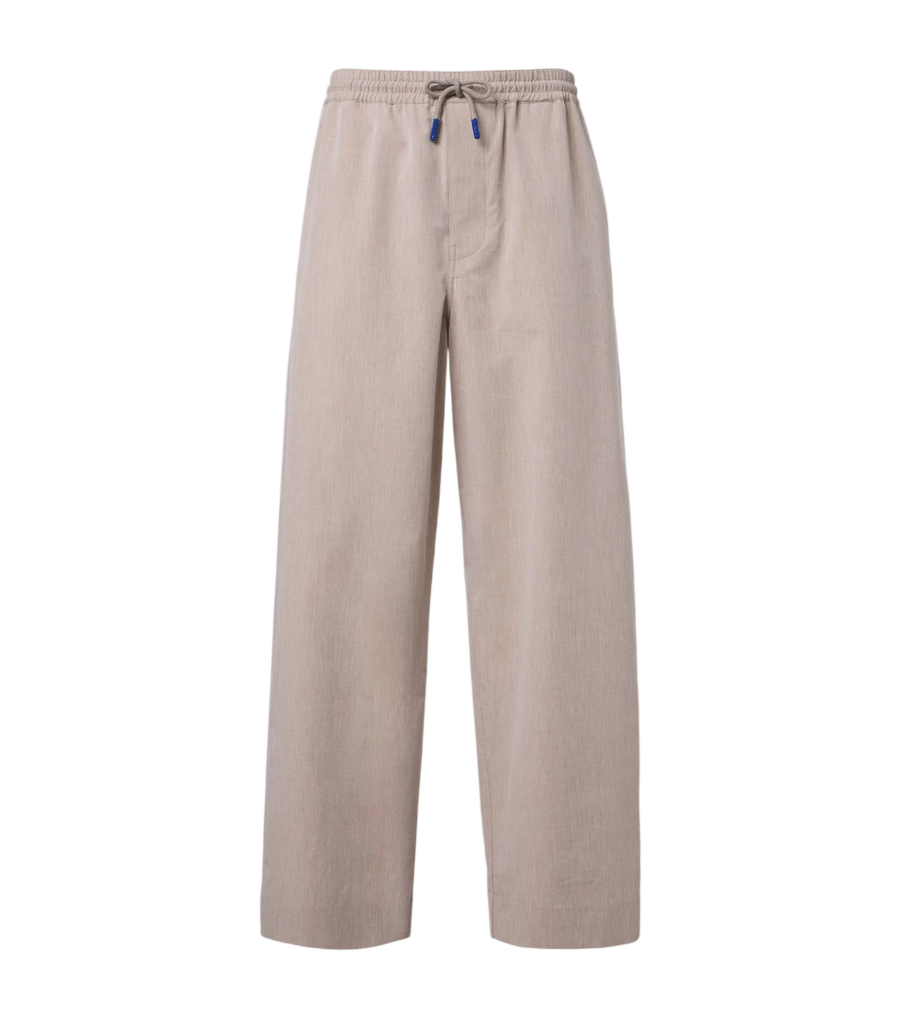 Loewe Wool and cotton wide-leg pants