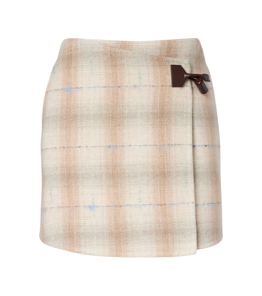 Minifalda de lana, cachemir y seda de Loewe