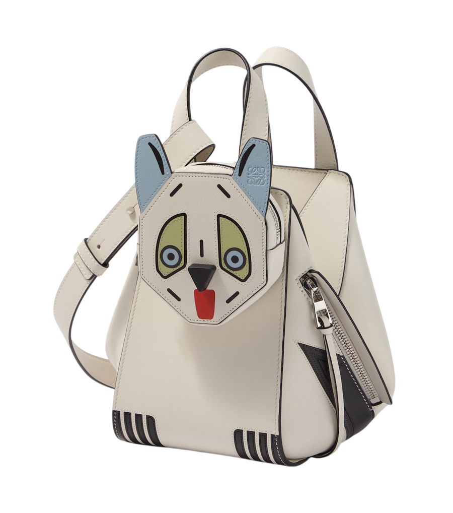 Loewe x Louis Wain Hammock leather top-handle bag