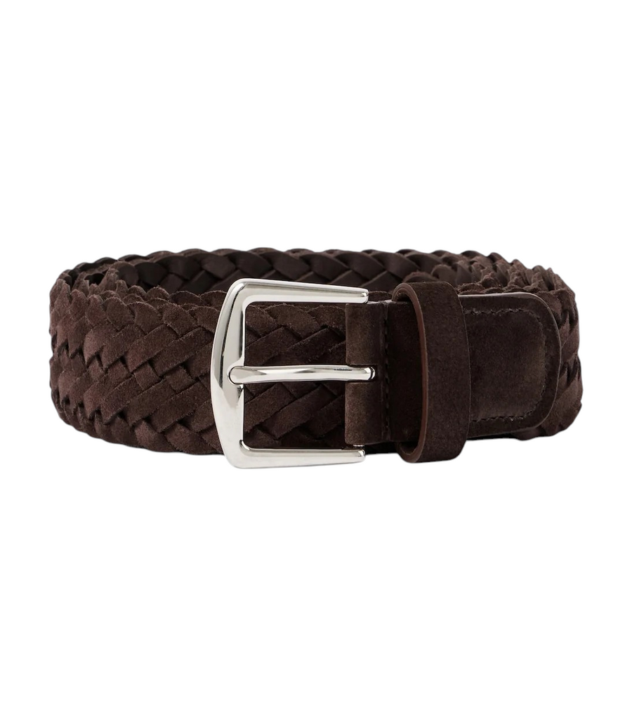 Loro Piana Alsavel Braided Suede Belt