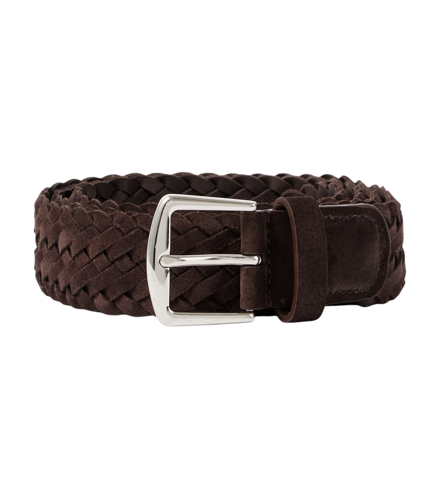 Loro Piana Alsavel braided suede belt