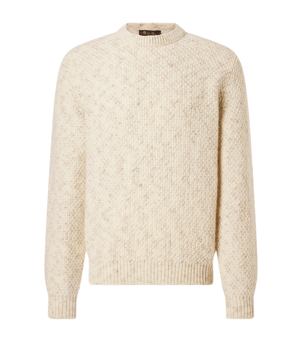 Loro Piana Ash wool, cashmere, linen, and silk sweater