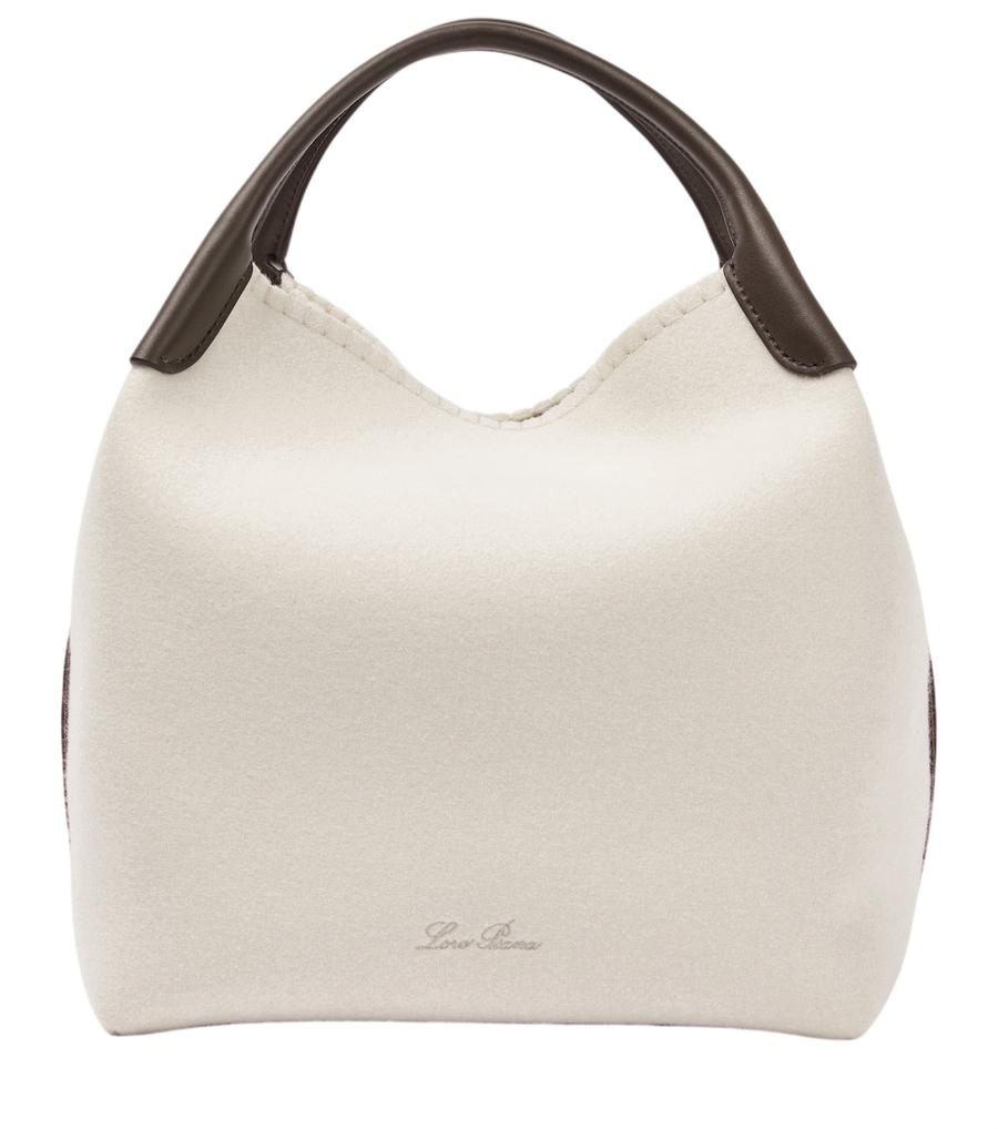 Loro Piana Bale Large cashmere bucket bag