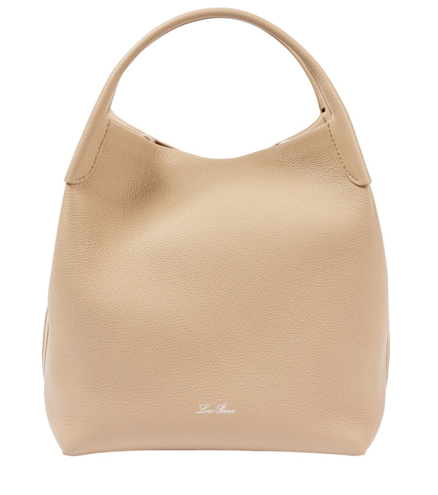 Grand sac porté épaule Bale en cuir Loro Piana