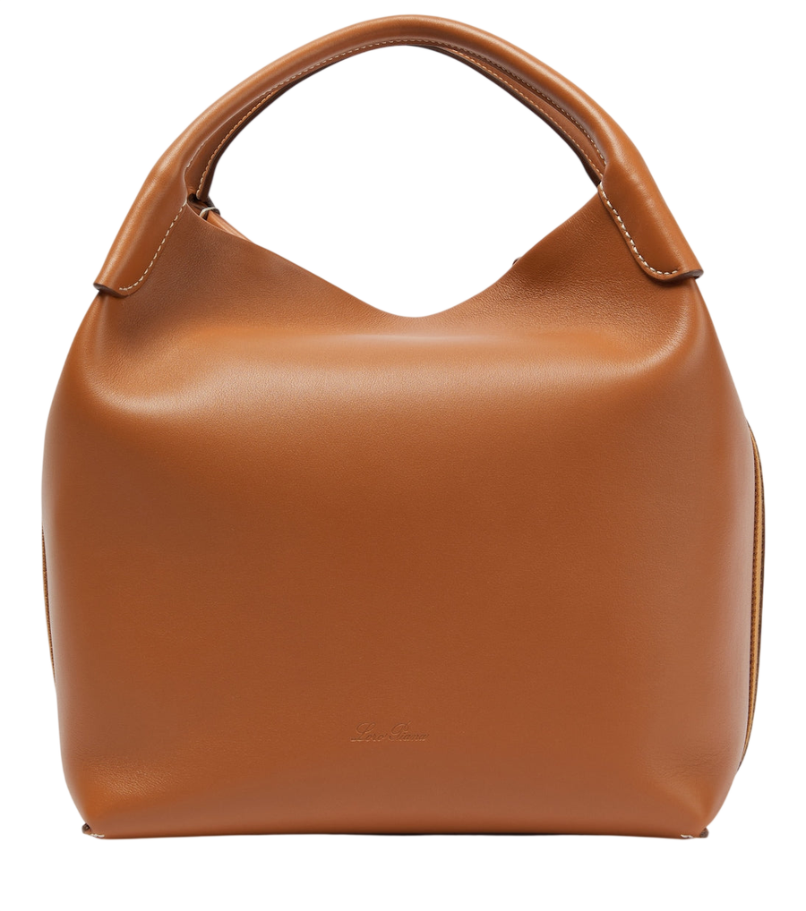 Loro Piana Bale leather shoulder bag