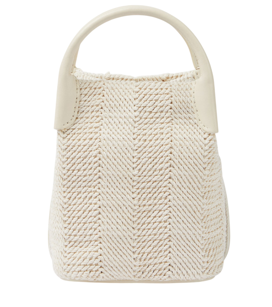 Loro Piana Bale Micro leather-trimmed bucket bag