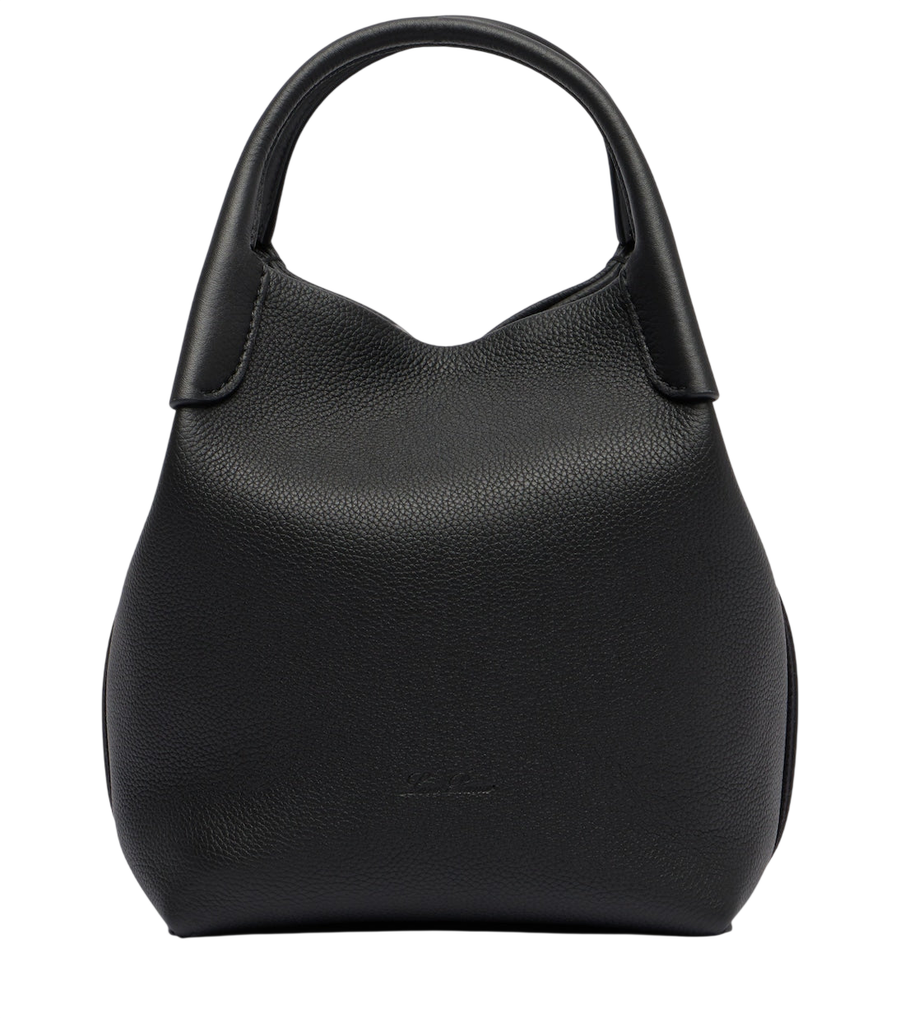 Loro Piana Bale Small leather bucket bag