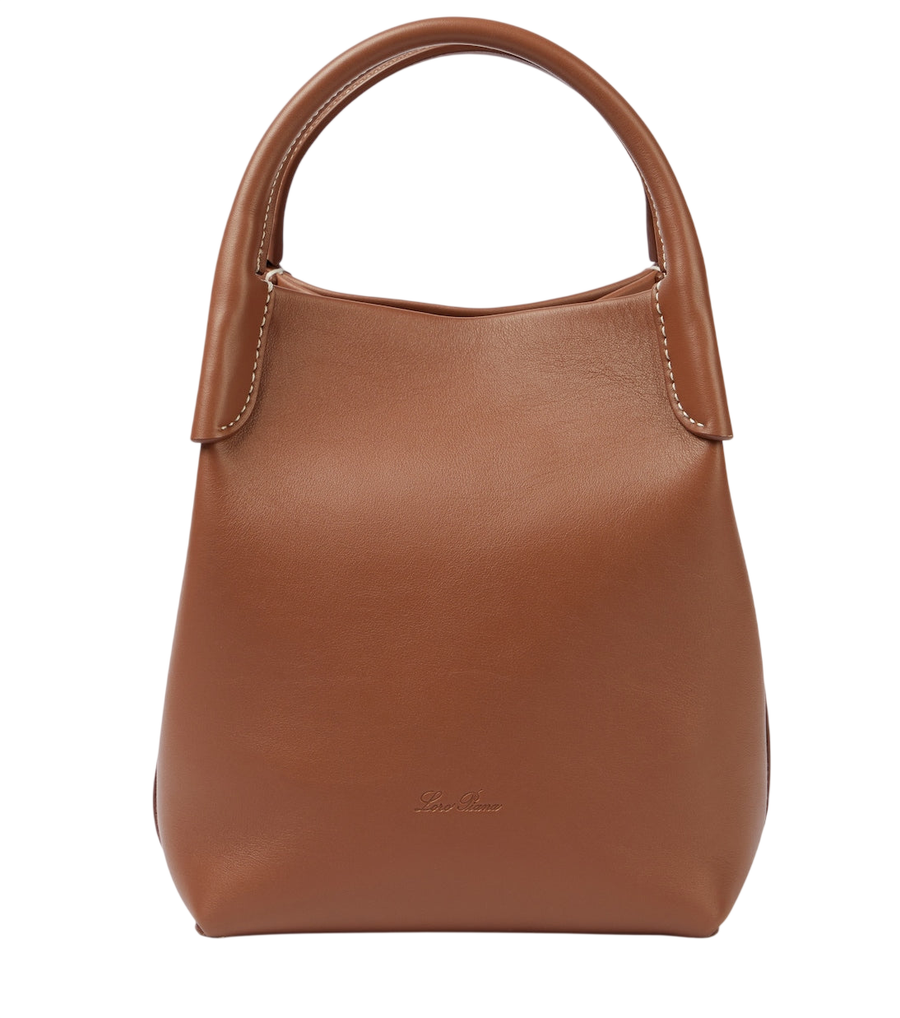 Loro Piana Bale Small leather tote bag