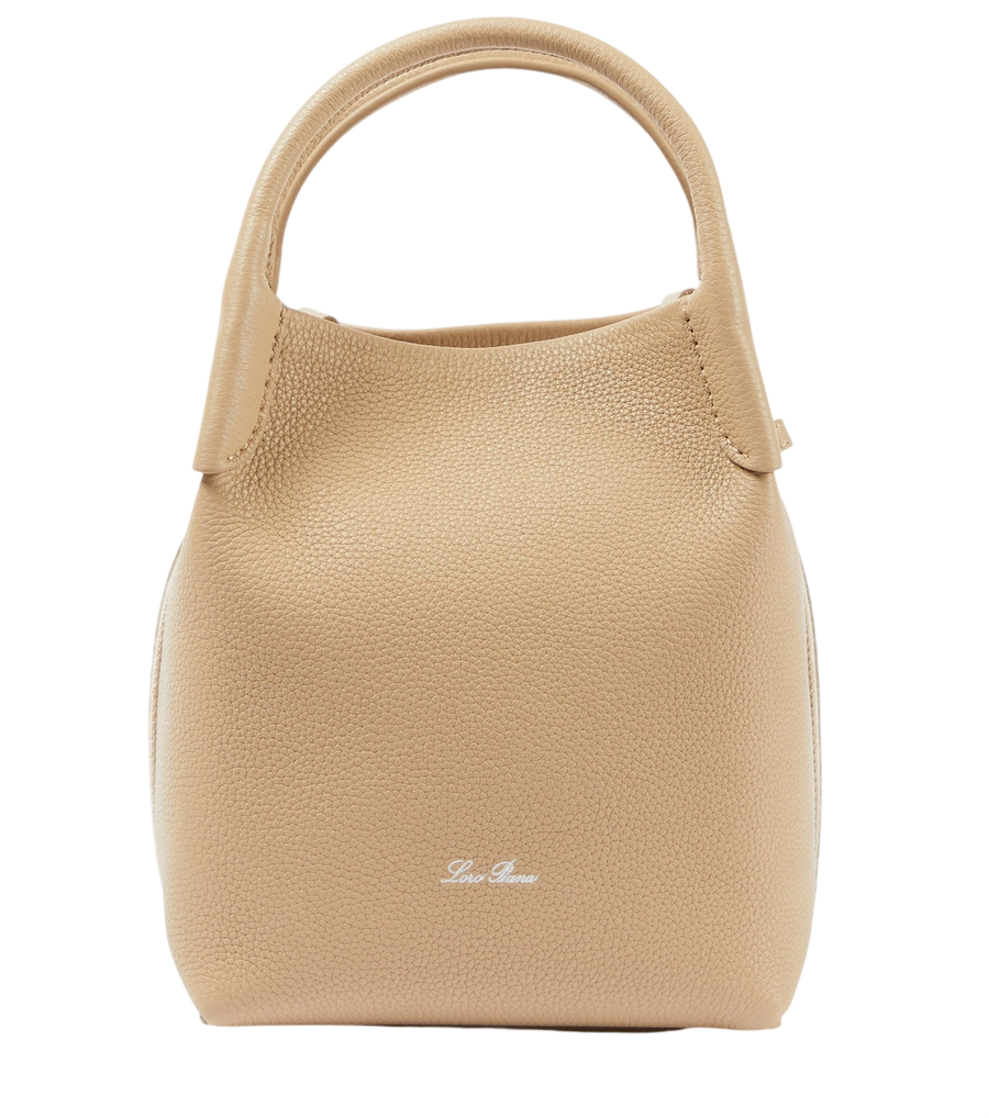 Loro Piana Bale Small leather tote bag