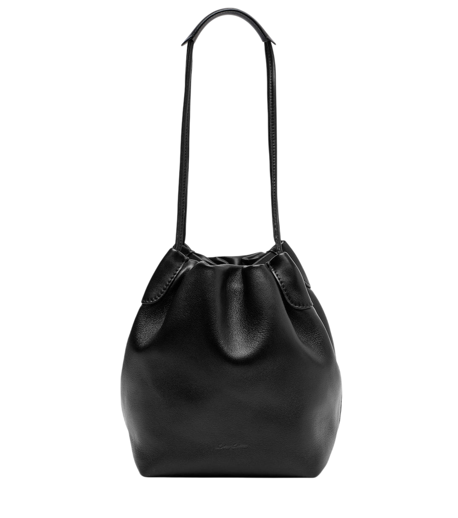 Loro Piana Bale Softy Small leather bucket bag