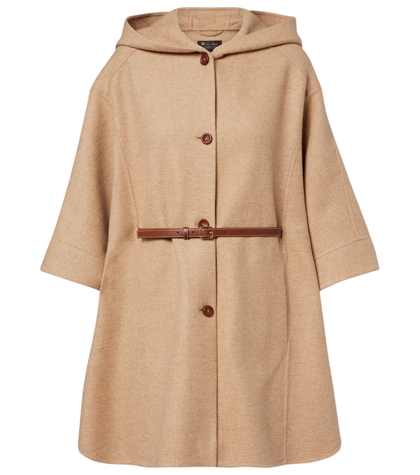 Loro Piana Belted wool and cashmere cape