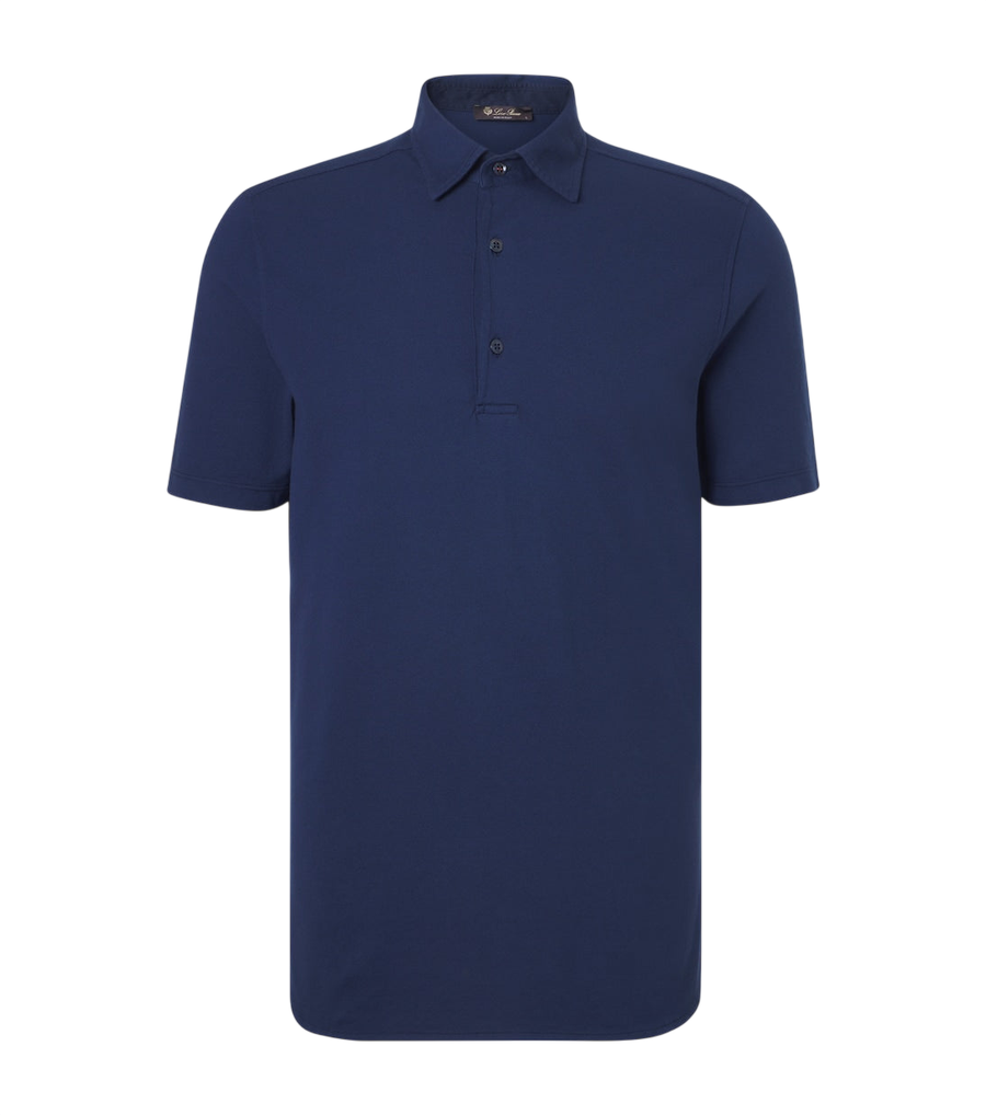 Loro Piana Brenna cotton piqué polo shirt