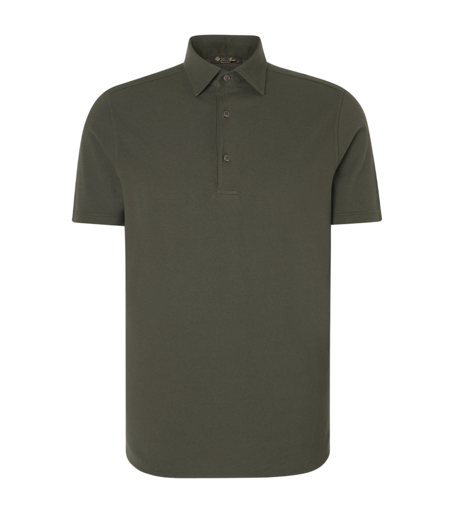 Loro Piana Brenna cotton piqué polo shirt