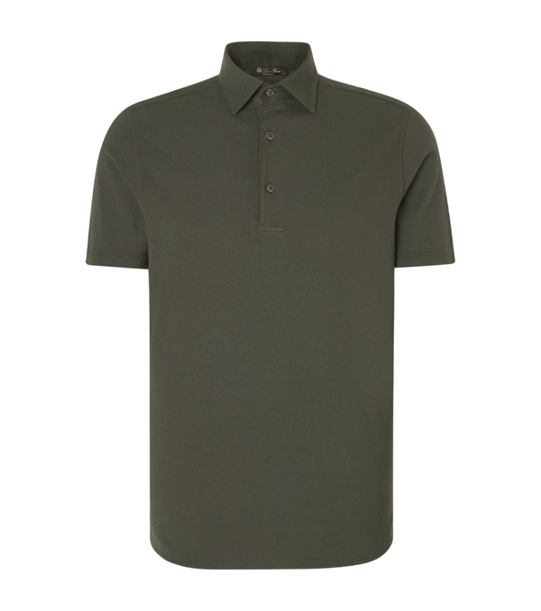 Loro Piana Brenna cotton piqué polo shirt