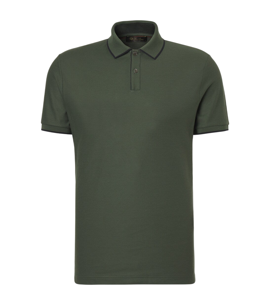Loro Piana Brentwood cotton-blend piqué polo shirt