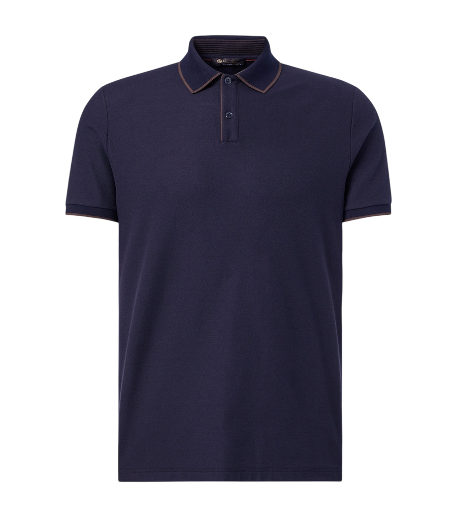 Loro Piana Brentwood cotton-blend piqué polo shirt