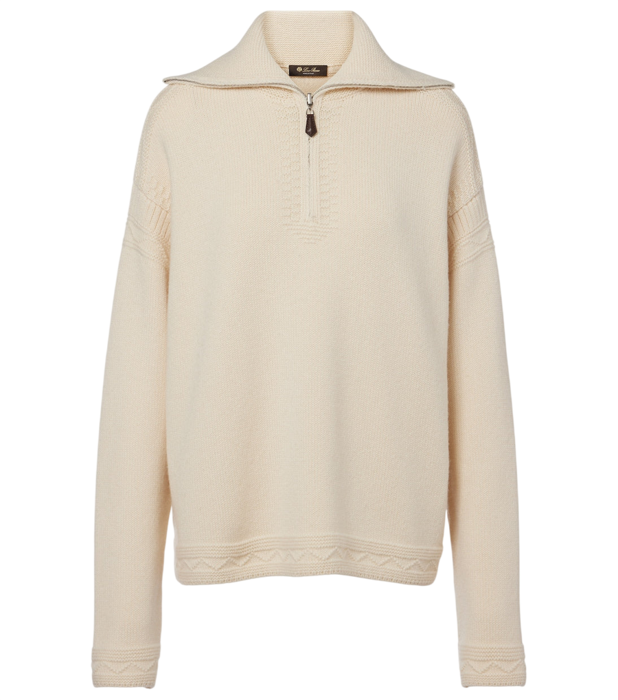 Loro Piana Carezza cashmere polo sweater