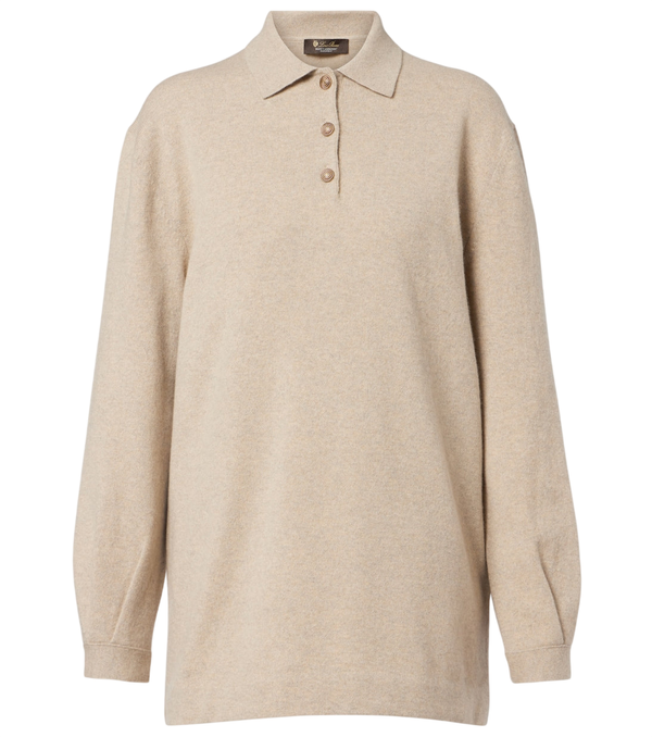 Loro Piana Classic cashmere polo sweater