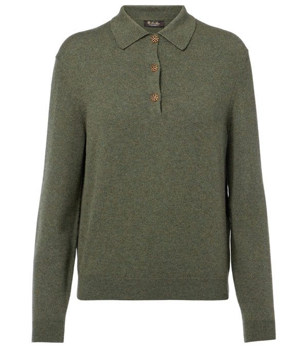 Loro Piana Classic cashmere polo sweater