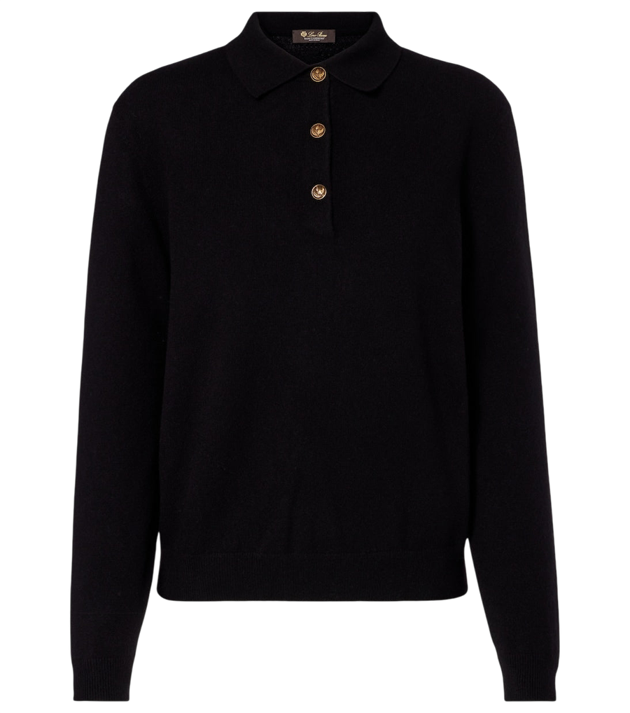 Loro Piana Classic cashmere polo sweater