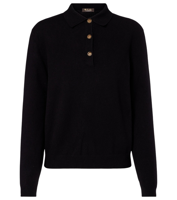 Loro Piana Classic cashmere polo sweater