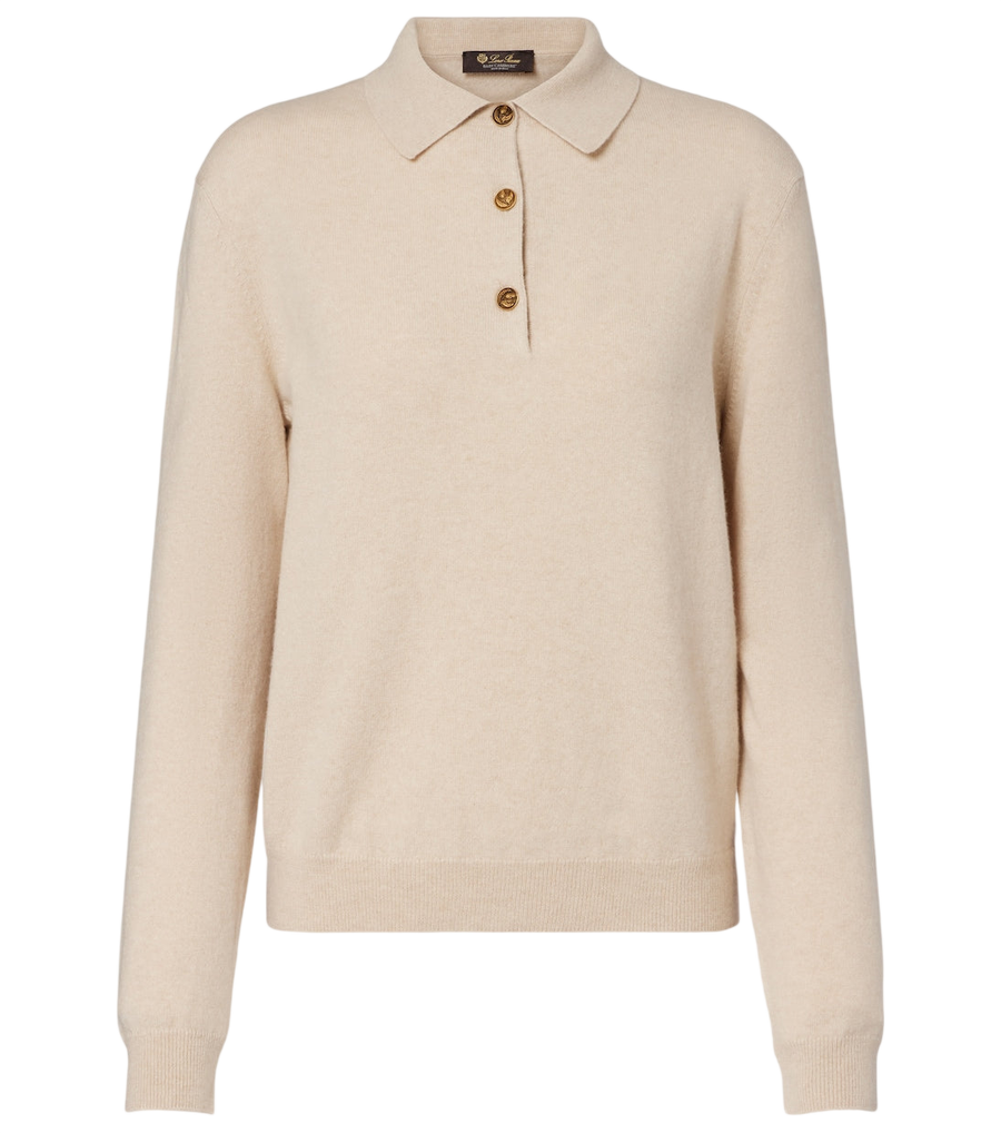 Loro Piana Classic cashmere polo sweater
