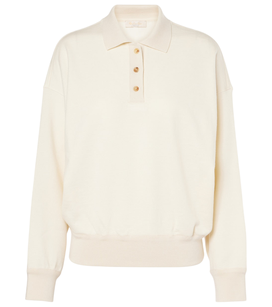 Loro Piana Cocooning cashmere polo sweater