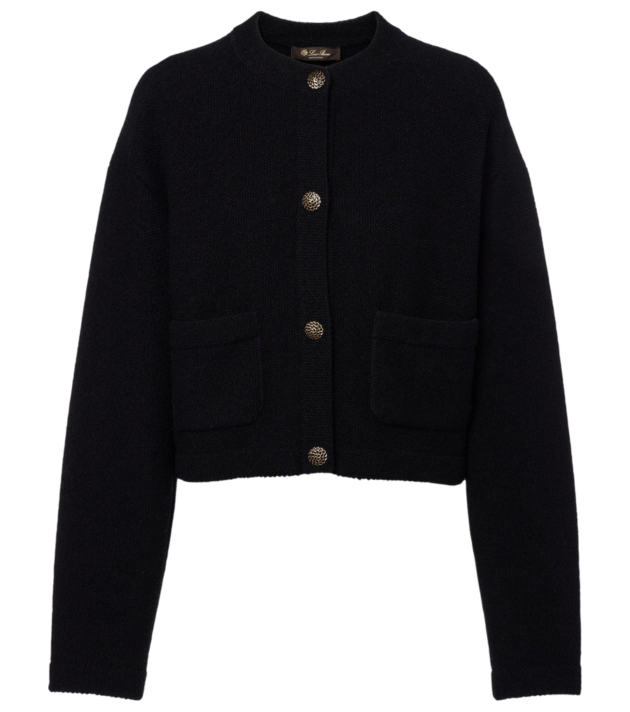 Loro Piana Cropped cotton and silk cardigan