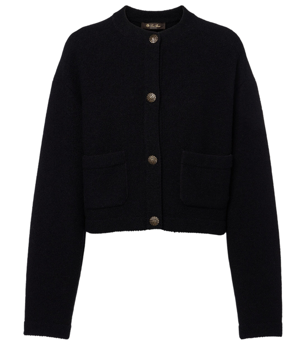 Loro Piana Cropped cotton and silk cardigan