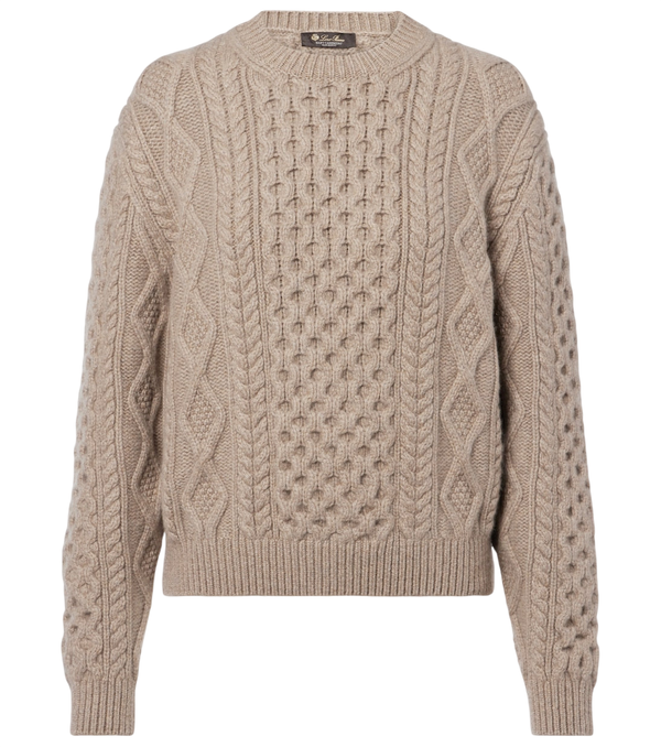 Loro Piana Eyre Aran cashmere sweater