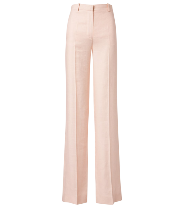 Loro Piana Goldie linen and wool straight pants