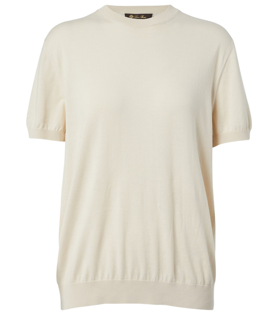 Loro Piana Ice Wish knitted cotton top