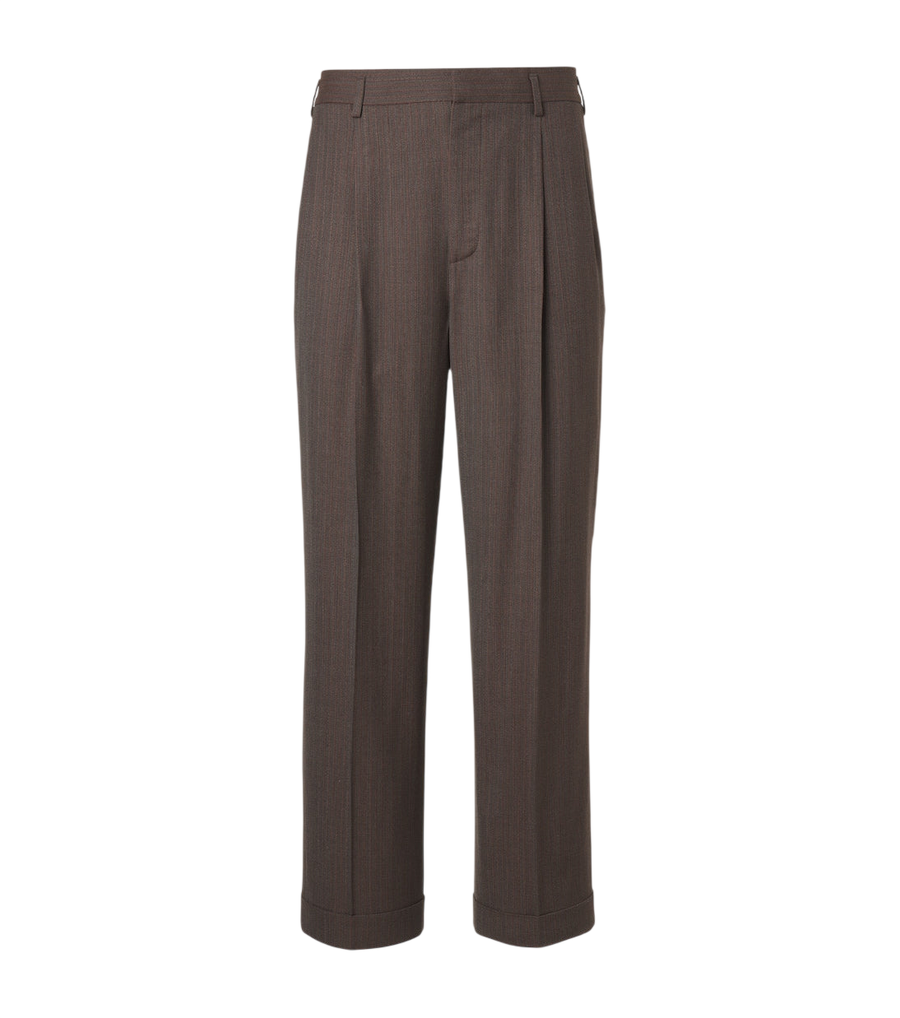 Loro Piana Isaac virgin wool crêpe straight pants