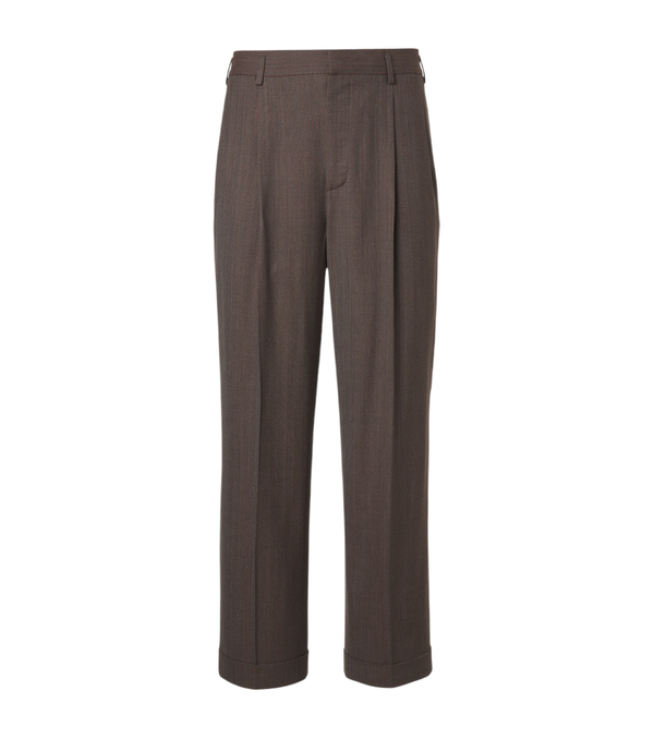 Loro Piana Isaac virgin wool crêpe straight pants