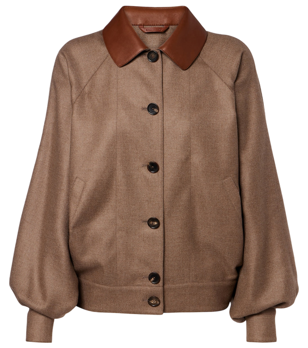 Loro Piana Kiefer cashmere and silk bomber jacket