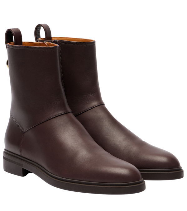 Loro Piana Kilda leather ankle boots