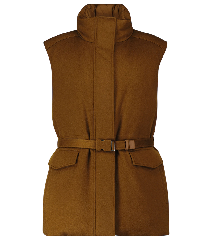 Loro Piana Laytin belted cashmere vest