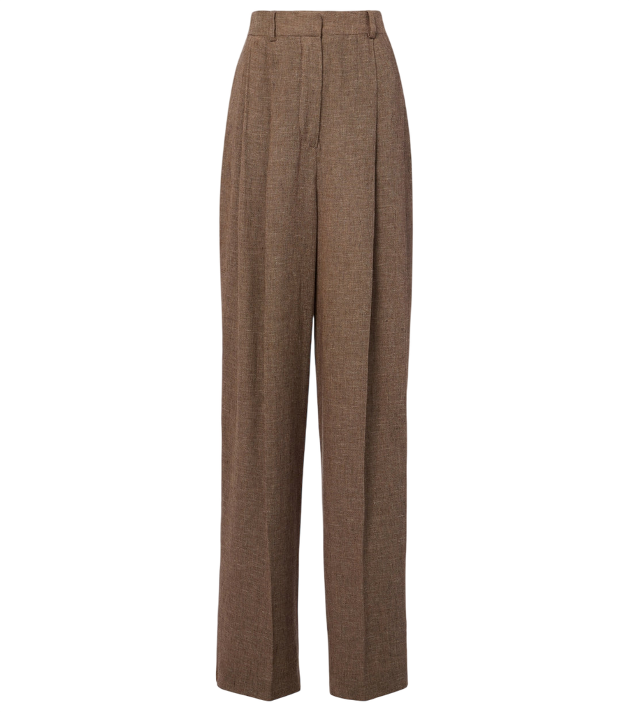 Loro Piana Pantaloni a gamba larga in lino