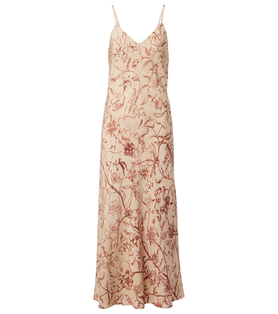 Robe midi Loro Piana Marian en jacquard de soie imprimé