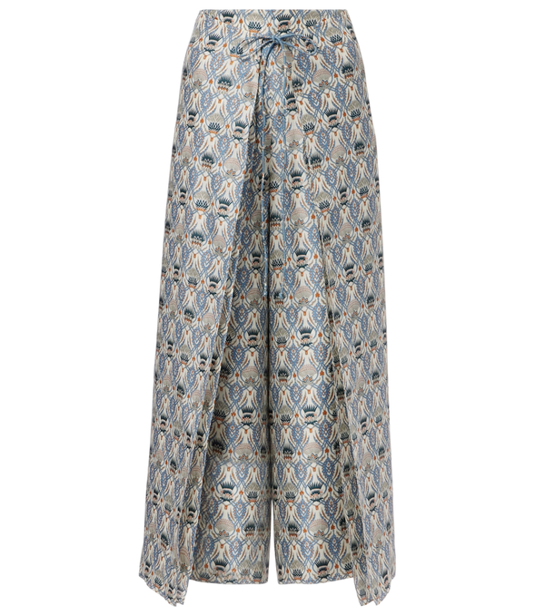 Loro Piana Maynard silk shantung wide-leg pants