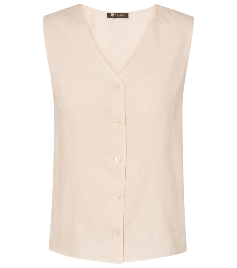 Loro Piana Milly ramie vest
