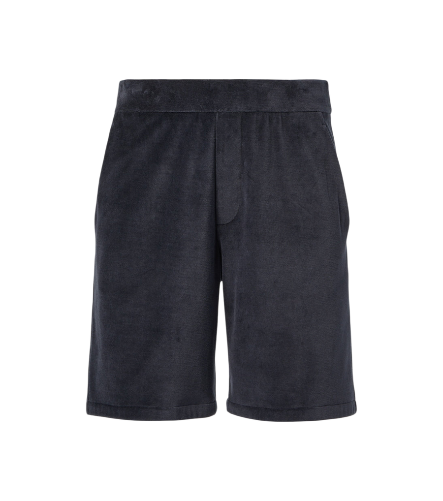 Loro Piana Murano cotton and silk velour Bermuda shorts
