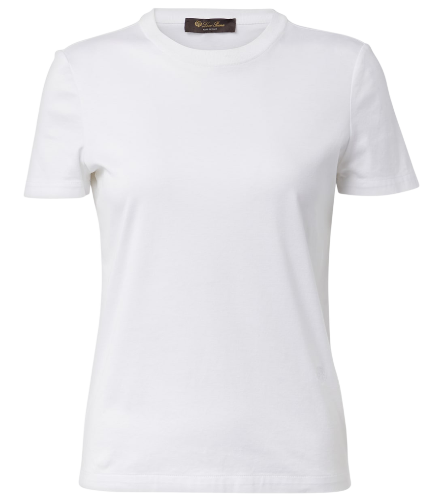 Loro Piana T-shirt cropped de algodão My-T