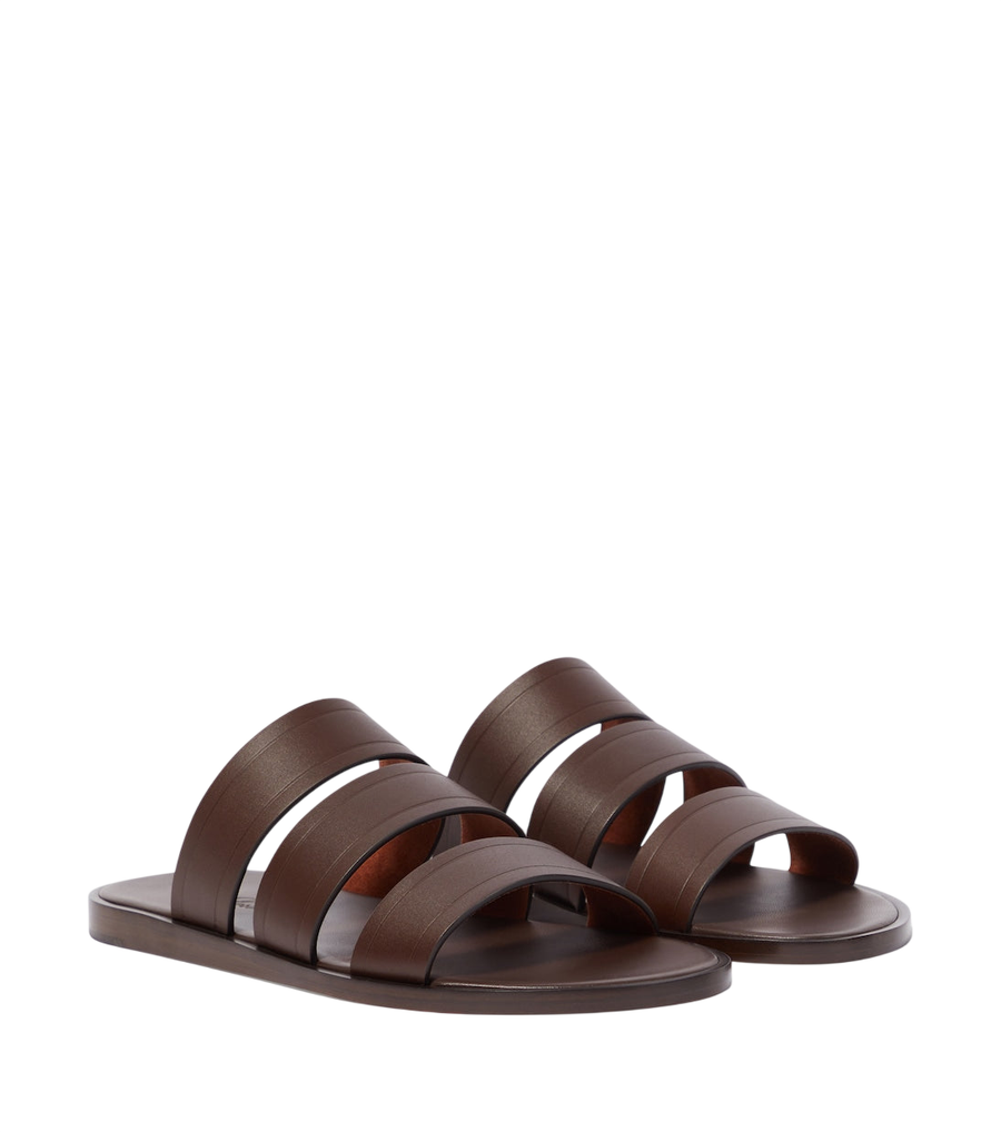 Loro Piana Naha leather slides
