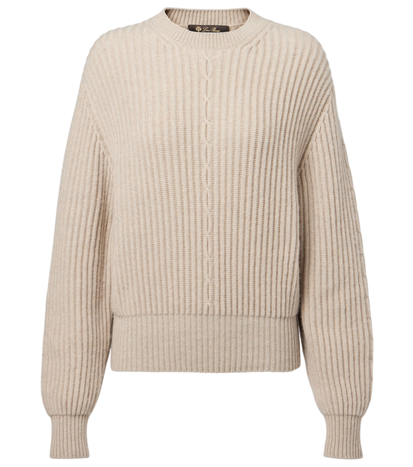 Loro Piana Plane Tree ribbed-knit cashmere sweater