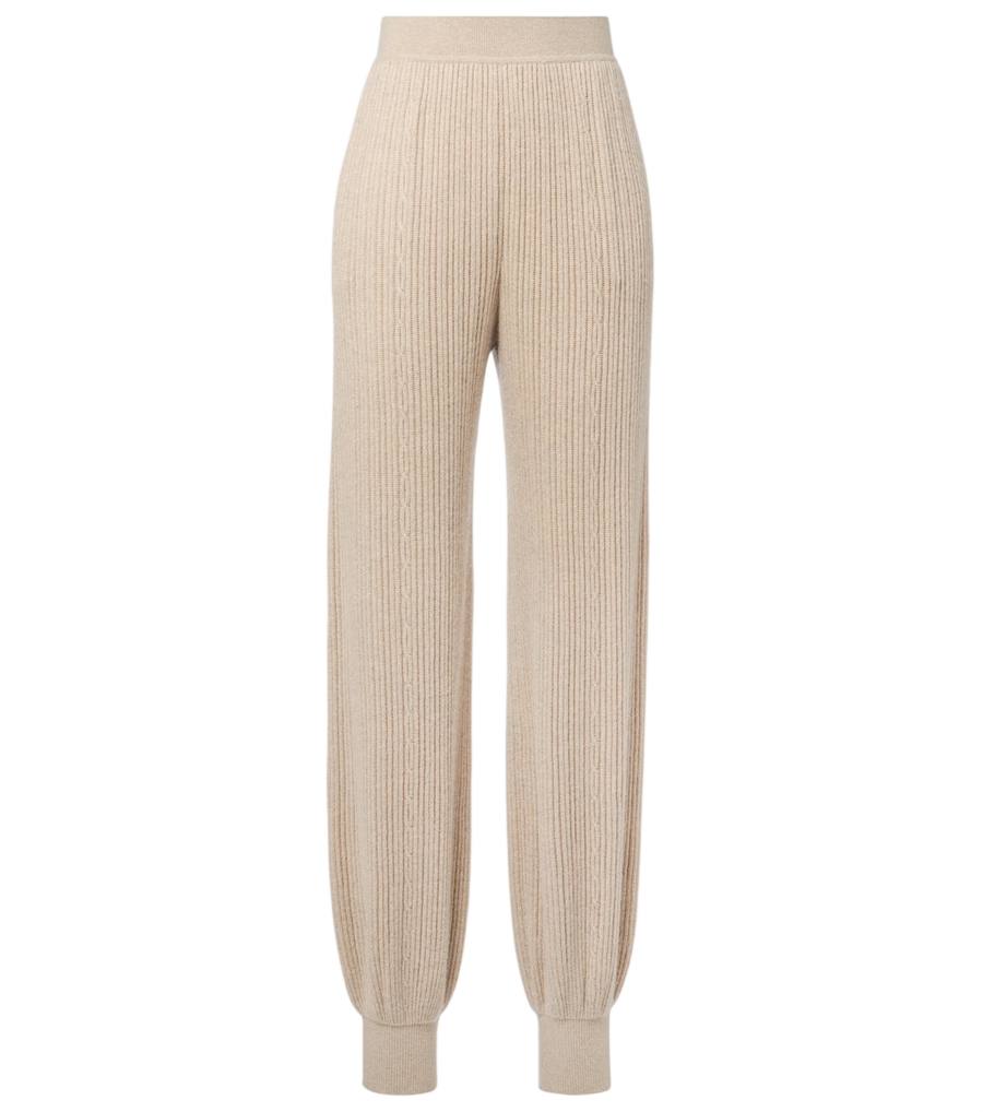 Loro Piana Plane Tree ribbed-knit cashmere sweatpants