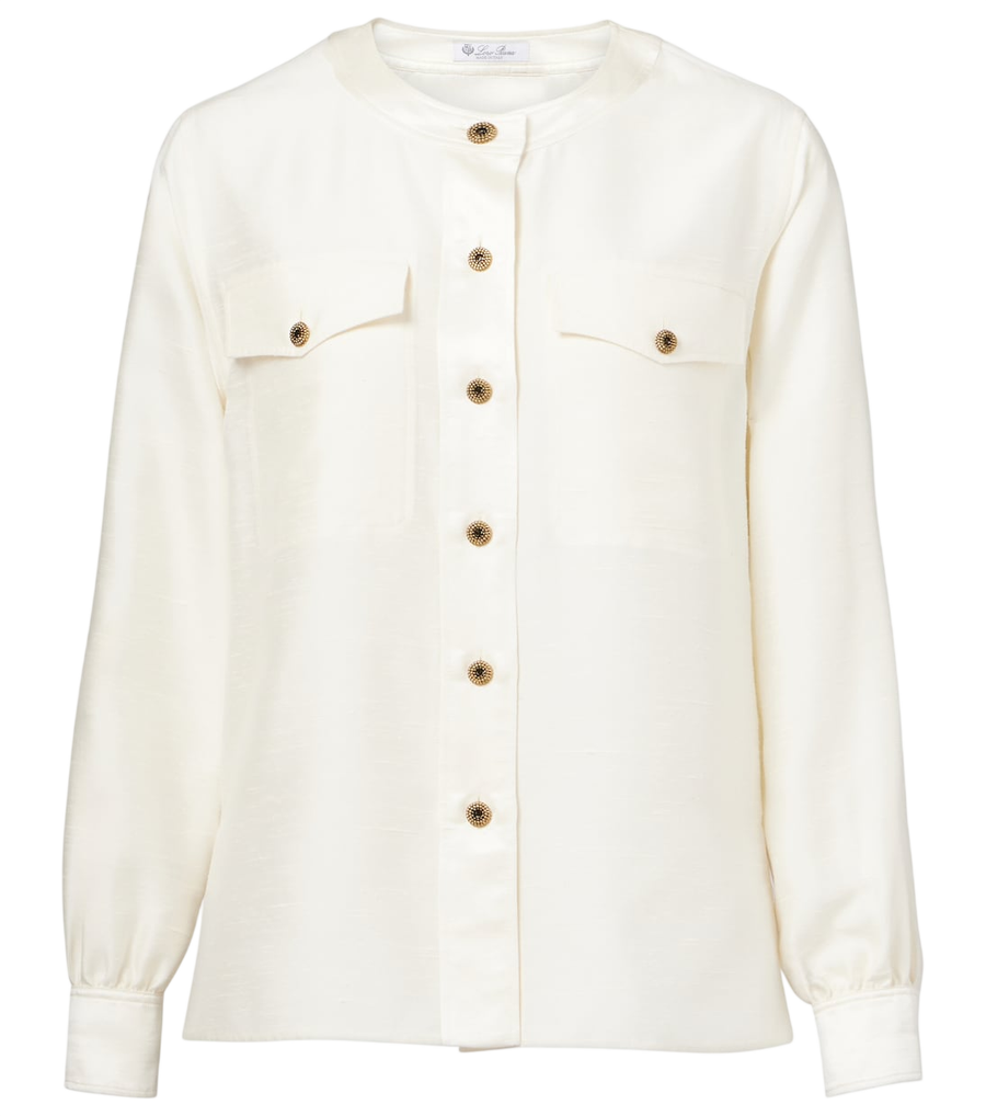 Chemisier Loro Piana Quincy en shantung de soie