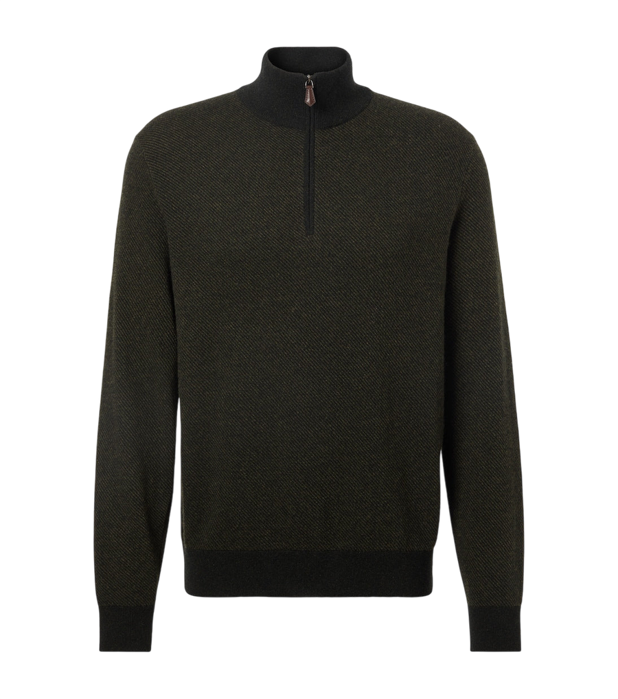 Loro Piana Roadster cashmere half-zip sweater