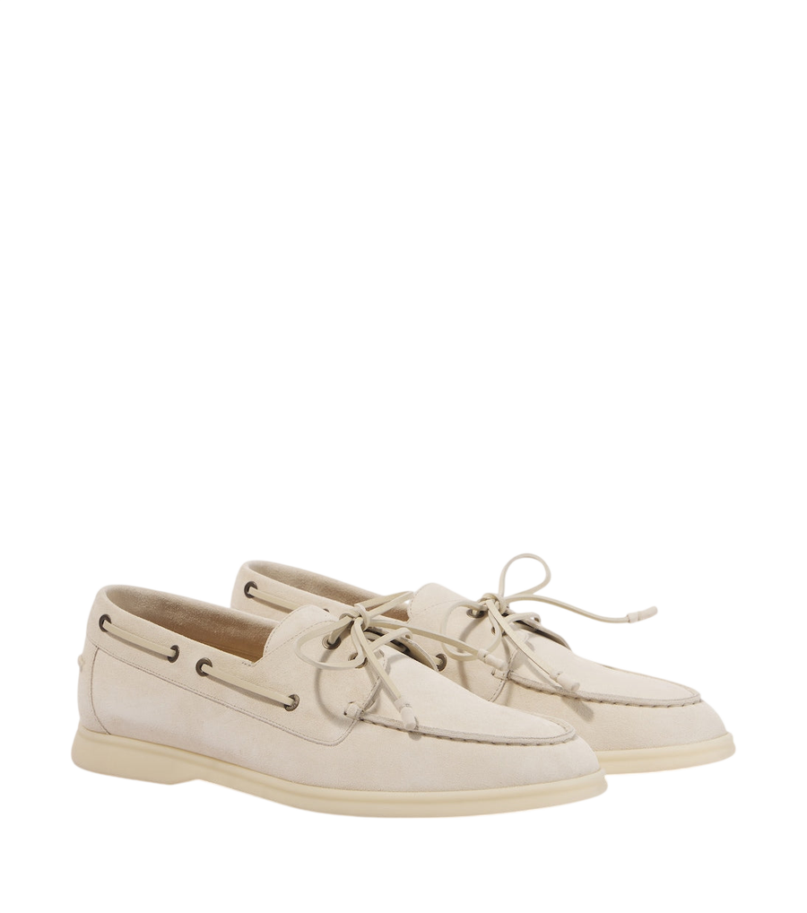 Loro Piana Sea-Sail Walk suede boat shoes